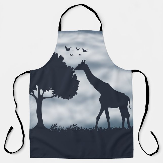 Wenn der Mond zur Giraffe flüstert Schürze (Vorderseite)