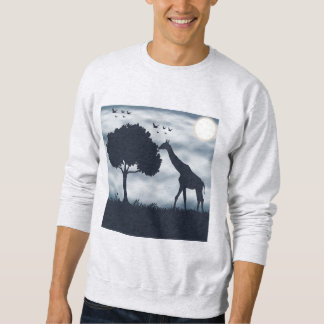 Wenn der Mond zur Giraffe flüstert Sweatshirt
