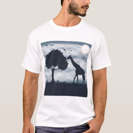 Wenn der Mond zur Giraffe flüstert T-Shirt