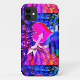 Wenn der Musikpfeil das Herz angriff iPhone 11 Hülle