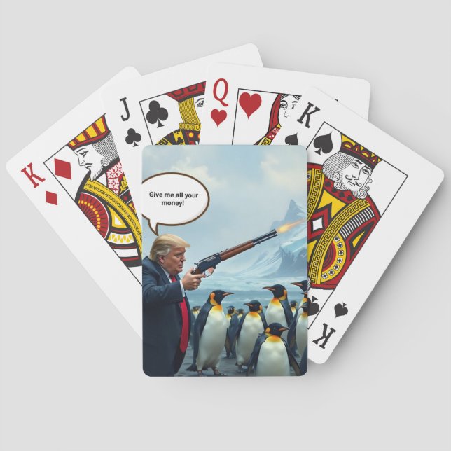 Wenn der Präsident dumm ist Spielkarten (Rückseite)