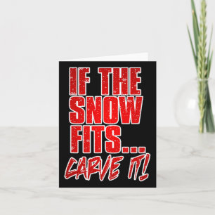 Wenn der Schnee passt Carve. Karte