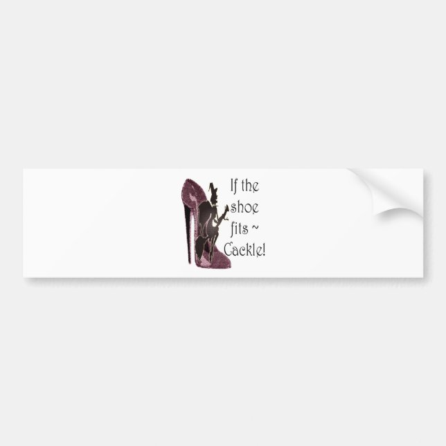 Wenn der Schuh ~ Gegacker passt! Sprüche-Geschenke Autoaufkleber (Vorne)