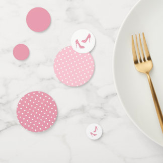 Wenn der Schuh rosa passt Konfetti