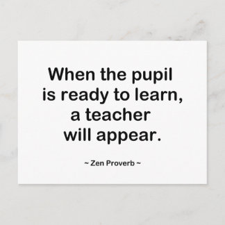 Wenn der Schüler fertig ist Postkarte