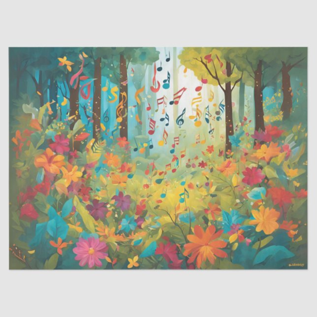 Wenn der Wald singt Seidenpapier (Vorderseite)