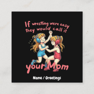 Wenn der Wrestling einfach war, werden sie es Ihre Quadratische Visitenkarte