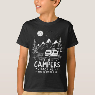 Wenn die Camper rocken - Verrückter Hundeliebhaber T-Shirt