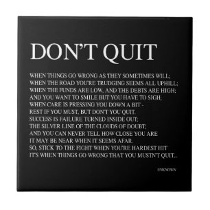 WENN DIE DINGE FEHLEN, WIE SIE MANCHMAL SCHWIERIGE FLIESE