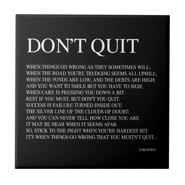 WENN DIE DINGE FEHLEN, WIE SIE MANCHMAL SCHWIERIGE FLIESE (Vorderseite)