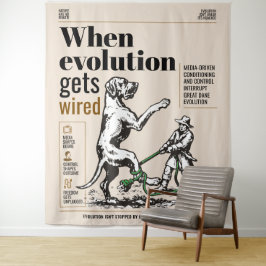 Wenn die Evolution verdrahtet wird, sind Great Dan Wandteppich