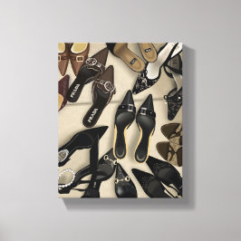 Wenn die Ferse passt | Designer-Heels Realismus-Ma Leinwanddruck
