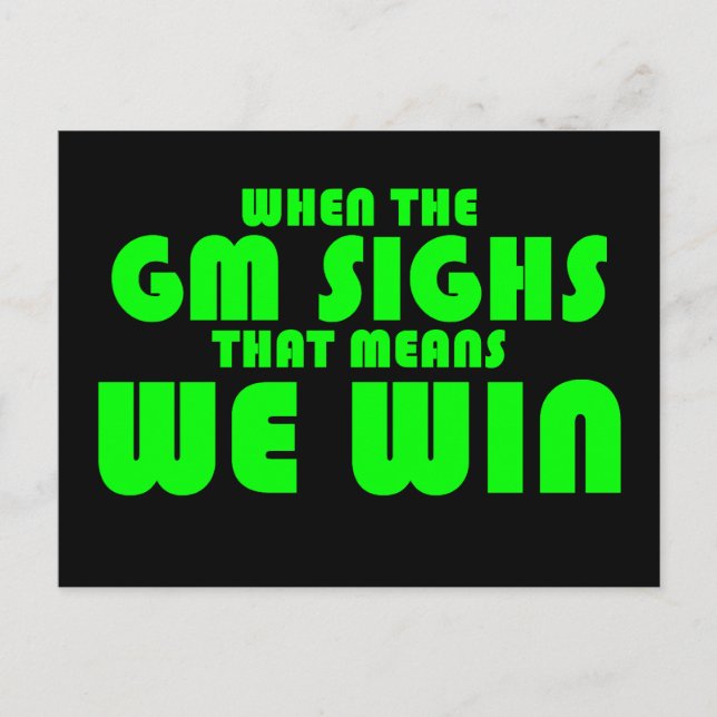 Wenn die GVO sieht Postkarte (Vorderseite)