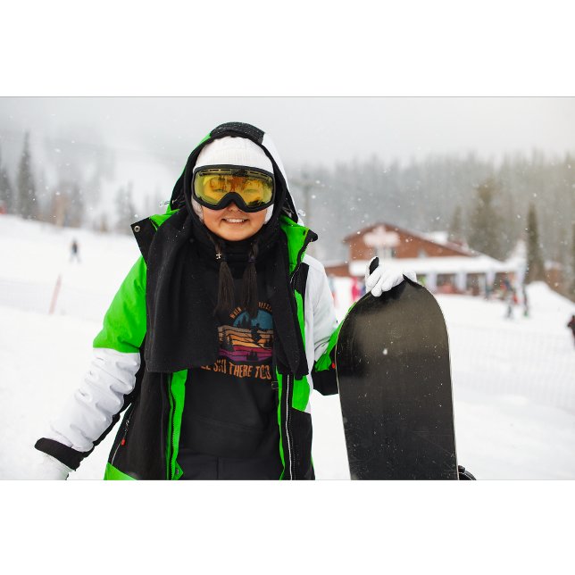 Wenn die Hölle erfriert, werde ich auch dort Ski f Hoodie (For the woman who laughs at the cold and lives for the slopes.)