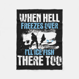 Wenn die Hölle friert, werde ich dort Eisfisch fan Fleecedecke