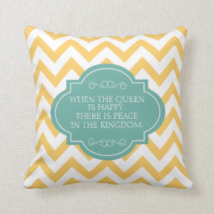 Wenn die Königin glücklich ist, dass es Frieden Kissen