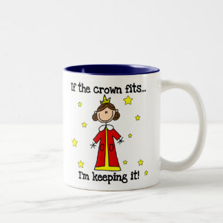 Wenn die Kronen-Sitze Zweifarbige Tasse