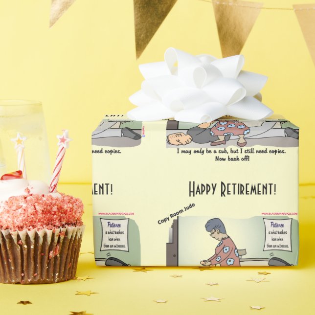 Wenn die Lehre ein olympischer Sport wäre, Punkt 2 Geschenkpapier (Geburtstagsparty)