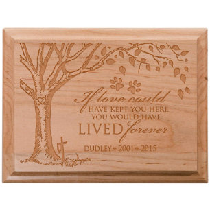 Wenn die Liebe Sie Maple Hardwood Wall Plaque Gere