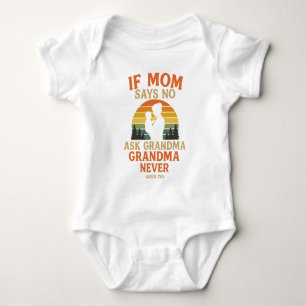 Wenn die Mama nicht Frage Oma Baby Strampler