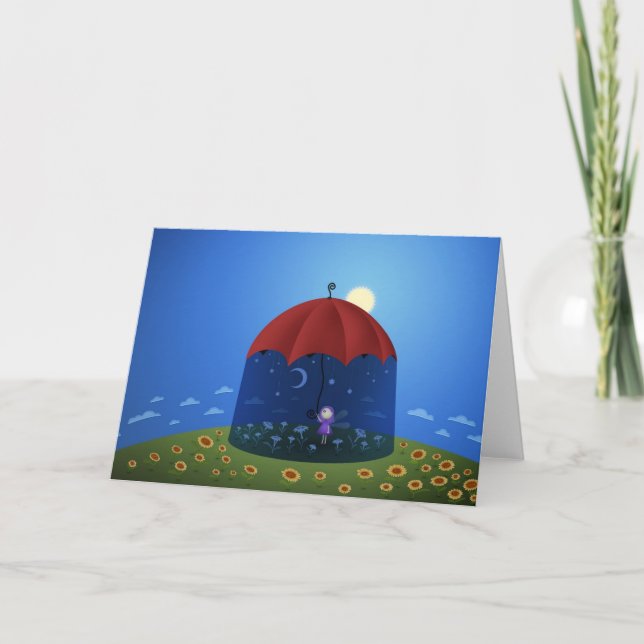 Wenn die Nacht kommt Karte (Vorderseite)