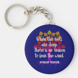 WENN DIE ROOTS TIEF inspirierendes Zitat sind Schlüsselanhänger