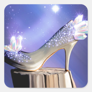 Wenn die Schuh-Sitze Quadratischer Aufkleber