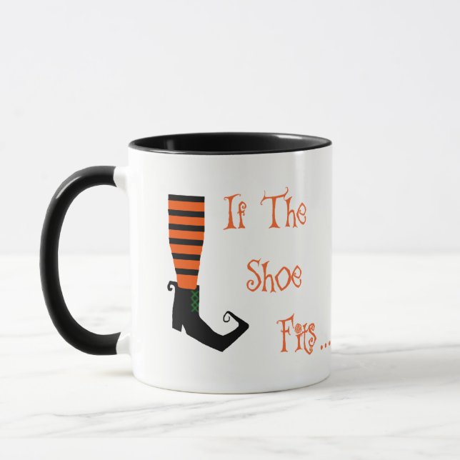 Wenn die Schuhe Halloween-Tasse passen Tasse (Links)