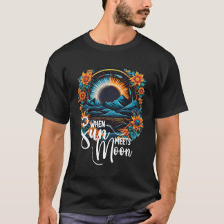 Wenn die Sonne auf den Mond trifft, ergibt sich ei T-Shirt