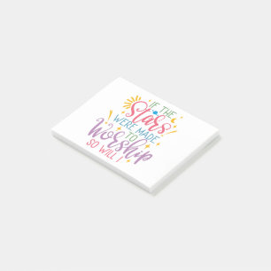 Wenn die Sterne zum Anbeten gemacht wurden, dann w Post-it Klebezettel