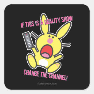 Wenn dies eine Reality Show ist Quadratischer Aufkleber