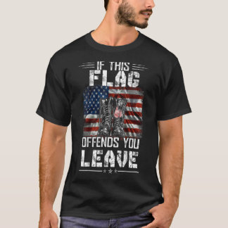 Wenn diese Flag Ihnen Verlasse TShirt Proud USA V