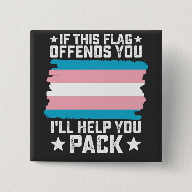 Wenn diese Flagge dich beleidigt, helfe ich dir be Button (Vorderseite)