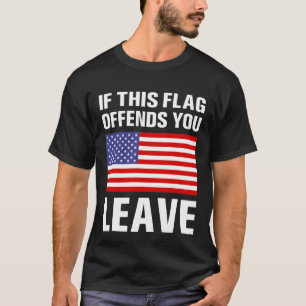 Wenn diese Flagge Sie Verlasse, USA Veteran T-Shirt