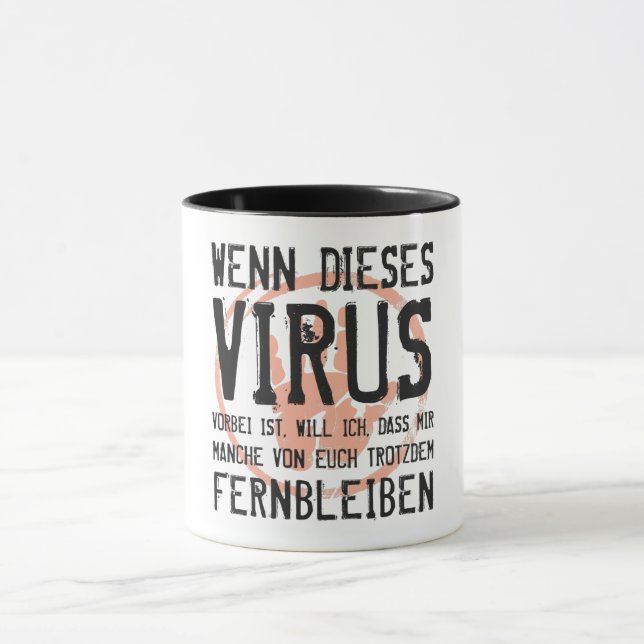 Wenn dieses Virus vorbei ist. Coronavirus Ende Tasse (Zentrum)