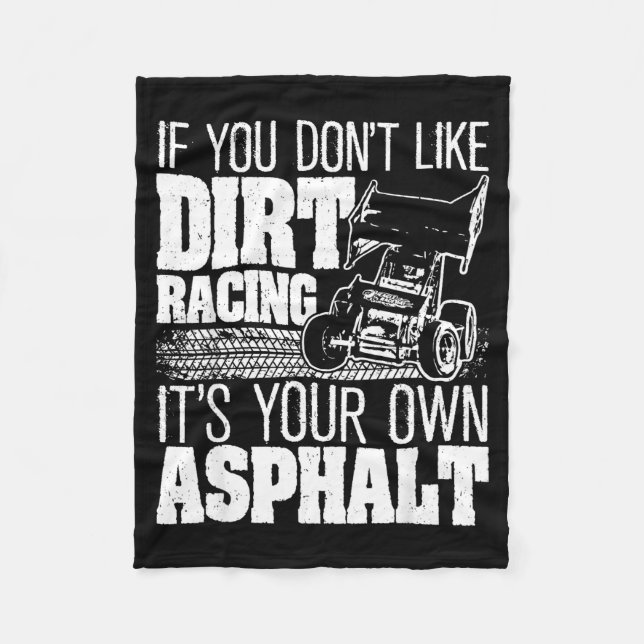 Wenn dir Dirt Racing nicht gefällt - Sprint Car Di Fleecedecke (Vorderseite)