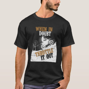 Wenn Doubt Motocross für Youth Boys Idee Biker T-Shirt
