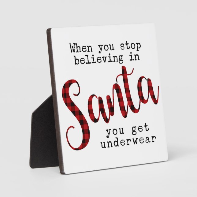 Wenn du aufhörst an den Weihnachtsmann zu glauben, Fotoplatte (Vorderseite)