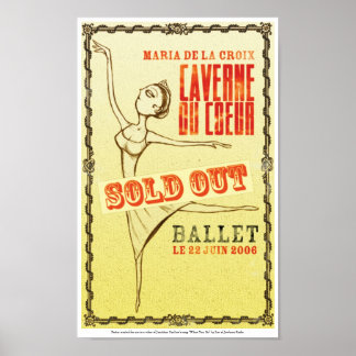 Wenn du Ballet Poster spielst