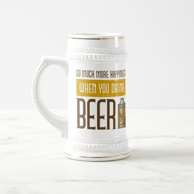 Wenn du Bier trinkst Bierglas (Links)