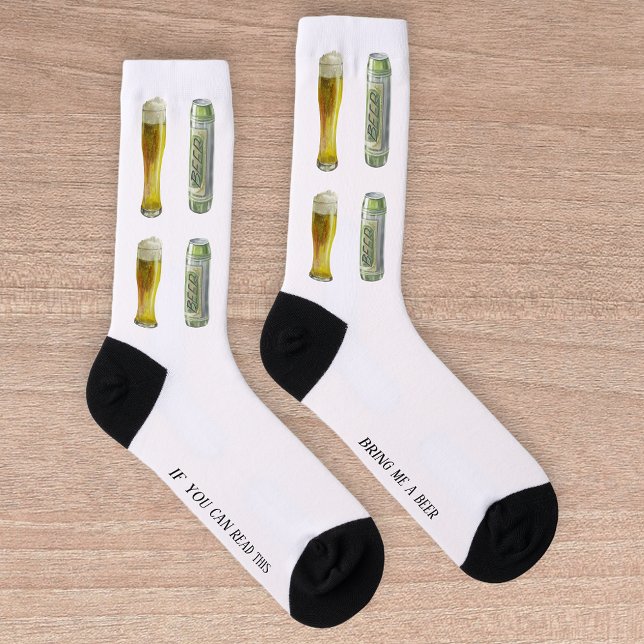 Wenn du das lesen kannst, bringe mir ein Bier Socken (Von Creator hochgeladen)