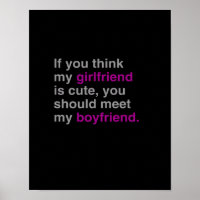 Wenn du denkst, dass meine Freundin niedlich ist