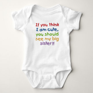Wenn du denkst, ich sei niedlich, solltest du mein baby strampler