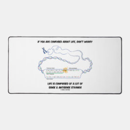 Wenn du dich über das Leben verwirrst, mach dir ke Schreibtischunterlage