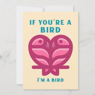 Wenn du ein Vogel bist, bin ich ein Vogel Karte
