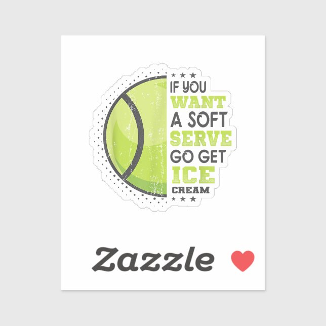 Wenn du einen weichen Serve Will, bekomme den Eisc Aufkleber (Blatt)