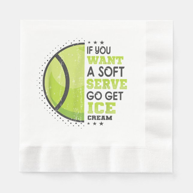 Wenn du einen weichen Serve Will, bekomme den Eisc Serviette (Vorderseite)