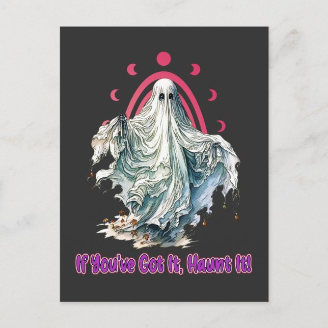 Wenn du es Got hast, hasse es - Halloween Postkarte (Vorderseite)