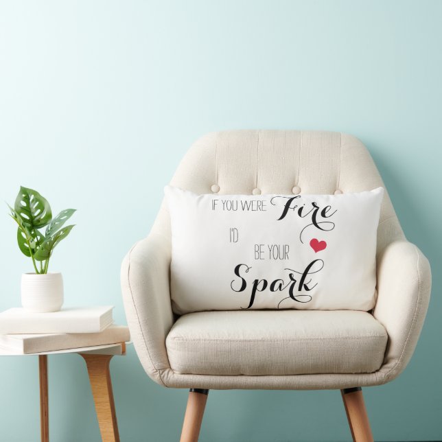 Wenn du Feuer wärst, wäre ich dein Park Lendenkissen (Stuhl )