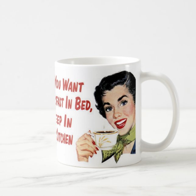 Wenn du Frühstück im Bett willst Kaffeetasse (Rechts)